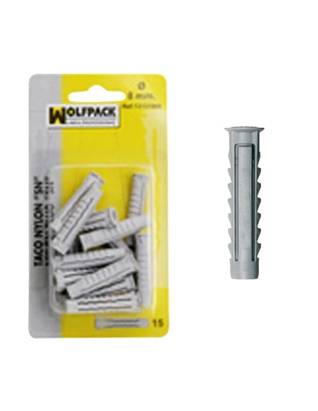 Taco Nylon  SN    12 mm. (6 Piezas)