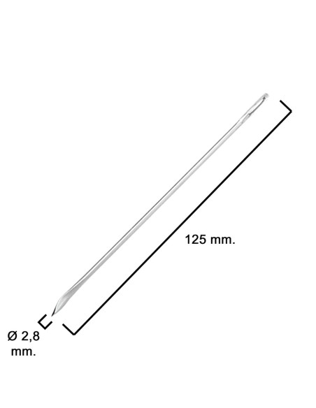 Aguja Saquera Curva Nº 5      2,5x125 mm.