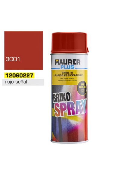 Spray pintura MAURER rojo señal 400ml 13060227