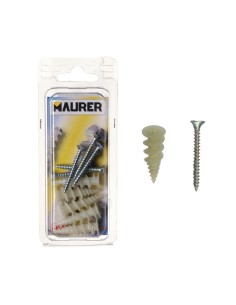 Taco Nylon Para Carton-Yeso Con Tornillo (5piezas)