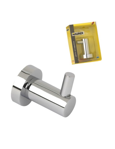 Colgador Baño Maurer  Individual Inoxidable 4x5x4 cm.