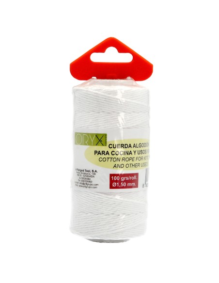 Cuerda Algodón Carnicero 100 gr.  Rollo Ø1,50 mm.