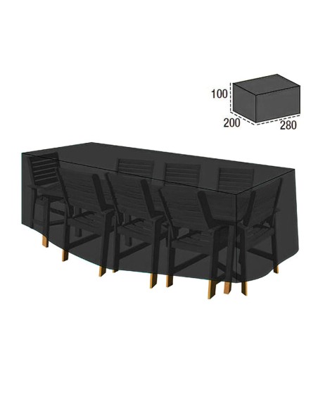 Funda Cubre Mesa / Conjunto 100x200x280 cm.