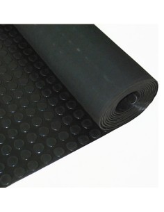 Suelo goma circulos WOLFPACK 1.20x10mt 3mm negro 05292000