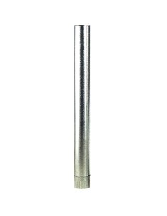 Wolfpack Tubo Estufa Acero Galvanizado Ø 130 mm, Ideal...