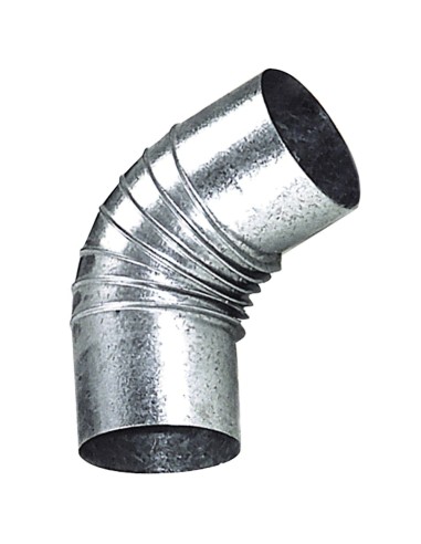 Codo Estufa Galvanizado de  110 mm. 45°.