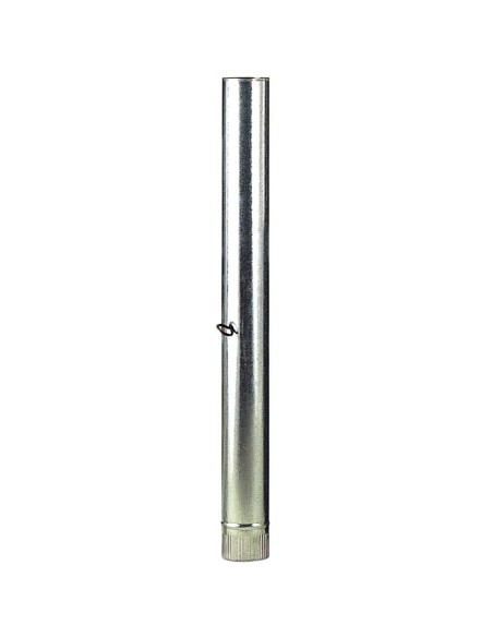 Wolfpack Tubo Estufa Acero Galvanizado Ø 110 mm, Ideal Estufas de Leña, Chimenea, Alta resistencia, Conducto Humos. Con Llave