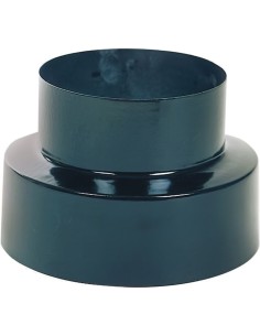 Reducción Estufa Vitrificado Color Negro de 120 a 100 mm.