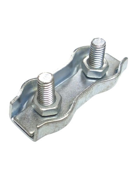 Sujetacables Plano Doble   4 mm. (Bolsa 100 unidades)