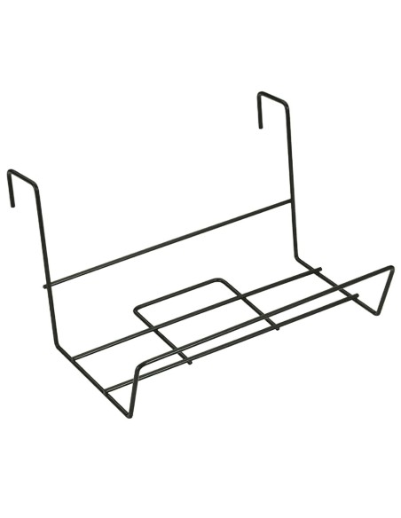 Soporte Para Jardinera Balcon Acero Plastificado Negro 41x18 cm.