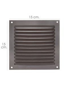 Rejilla Ventilación Atornillar 15x15 cm. Aluminio Color...