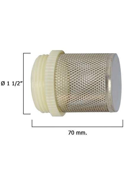 Filtro Inoxidable Para Válvula Retencion    1 1/2"