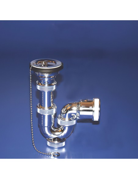 Sifon Curvo Metalizado T-30-C ME 1 1/2