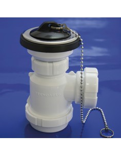 Sifon Botella Extensible T-3-M  1 1/2  Mini con Valvula y...