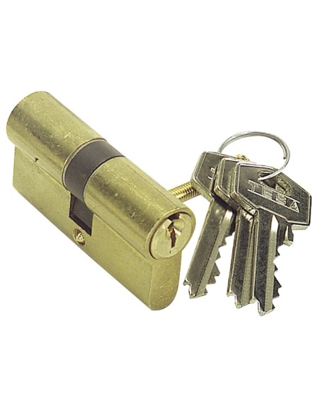 Cilindro Tesa 5200 /40x40  Latonado Leva Corta