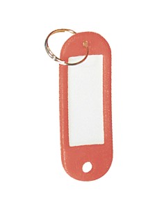 Llavero Portaetiquetas Rojo
