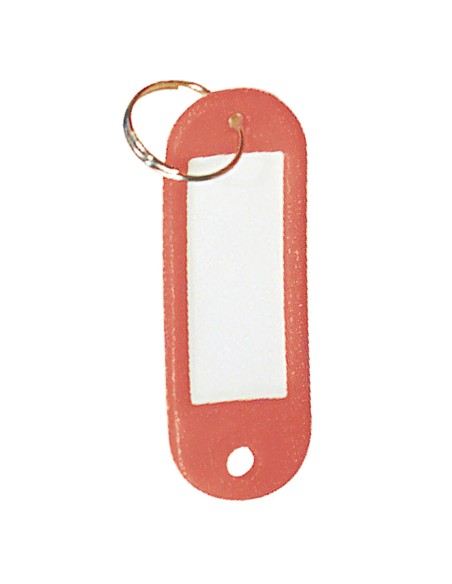 Llavero Portaetiquetas Rojo