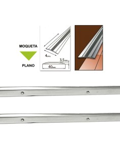 Tapajuntas Atornillable Moqueta Inoxidable 100 cm.