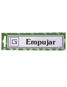 Rotulo "Empujar"