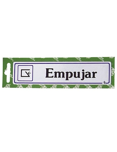 Rotulo "Empujar"