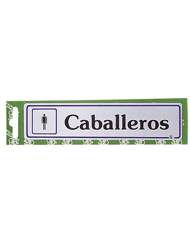 Rotulo "Caballeros"