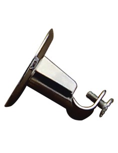 Soporte Barra 12 mm.Ø Cromo Techo Redondo