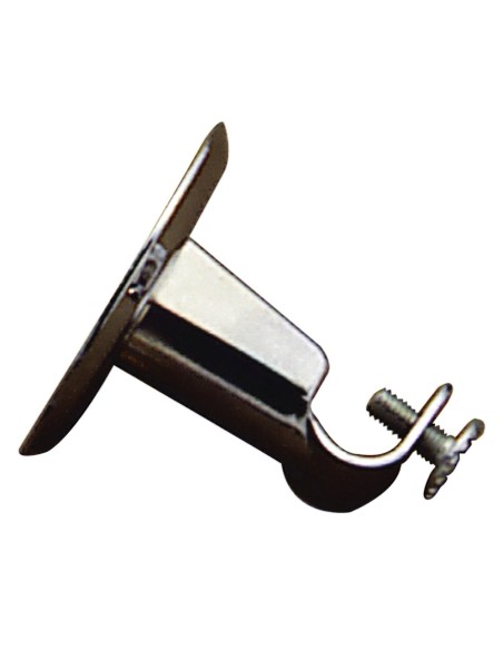 Soporte Barra 12 mm.Ø Cromo Techo Redondo