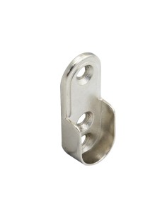 Soporte Lateral Barra Oval Niquel 15x22 mm.
