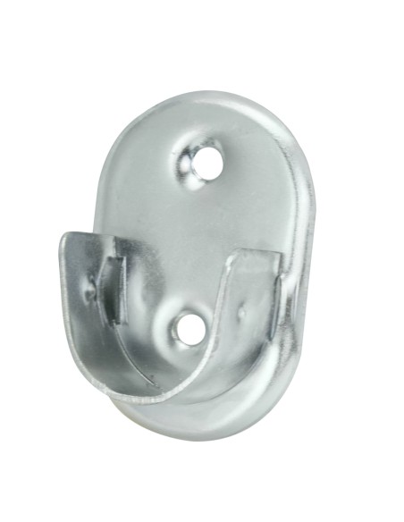 Soporte Lateral Oval Zincado Lateral Ø 19 mm.