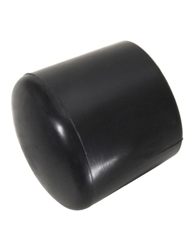 Contera Plastico Redonda Exterior Negra 30 mm. Bolsa 200 Unidades