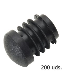 Contera Plastico Redonda Interior Negra Para Tubo...