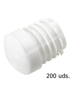 Contera Plastico Redonda Interior Blanca Para Tubo...