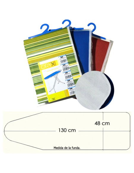 Funda Mesa Plancha Espuma Muleton 130x48 cm