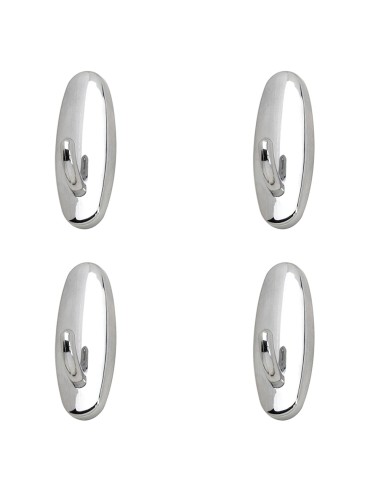 Colgador Oryx  Cromo Pequeño (Blister 4 Unidades) Adhesivo