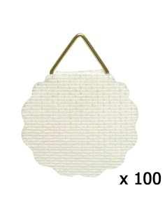 Colgador Tela Engomado  (Bolsa 100 Unidades)