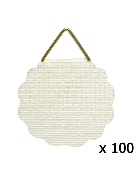 Colgador Tela Engomado  (Bolsa 100 Unidades)