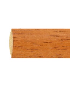 Barra cortina RIEL CHYC madera lisa 1.80mt D.28mm Teca...