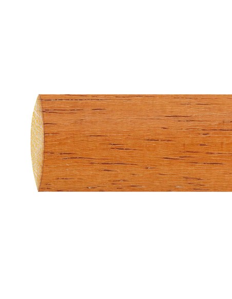 Barra cortina RIEL CHYC madera lisa 1.80mt D.28mm Teca 05430025