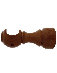 Soporte RIEL CHYC madera liso abierto 28x128mm Nogal...