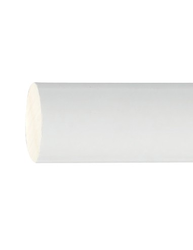 Barra Madera Lisa 1,2 Metros x 20 mm. Blanco