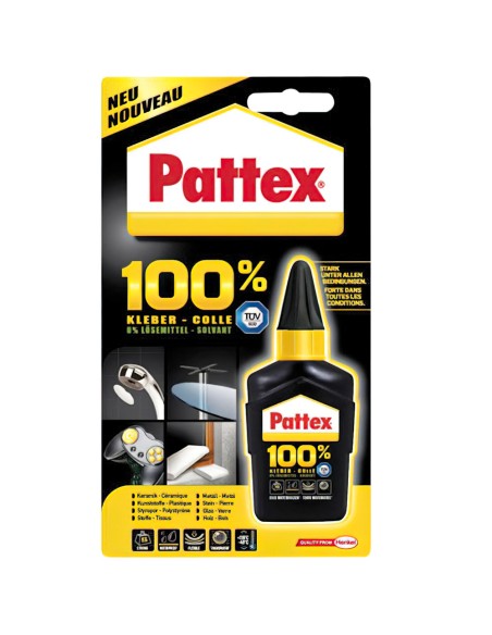 Nural- Pattex 100% Cola (Botella  50 gr.)