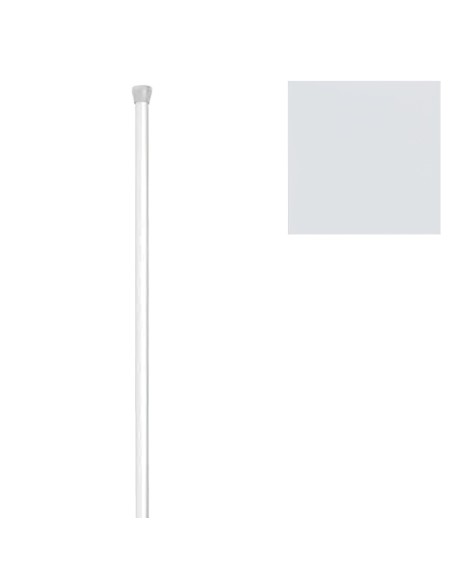 Barra Baño Recta Extensible 18 mm. (1,23-2,16) Blanco