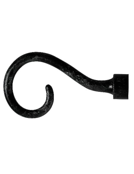 Terminal Forja Ibiza Ø 20 mm. Negro     Juego 2 Piezas