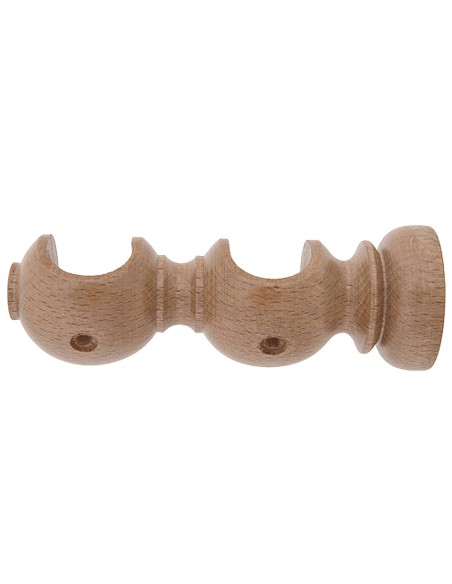 Soporte Madera Liso Abierto Doble 20x118 mm. Pino