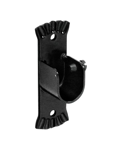 Soporte Lateral Forja Abierto 20mm Negro Juego 2 Piezas