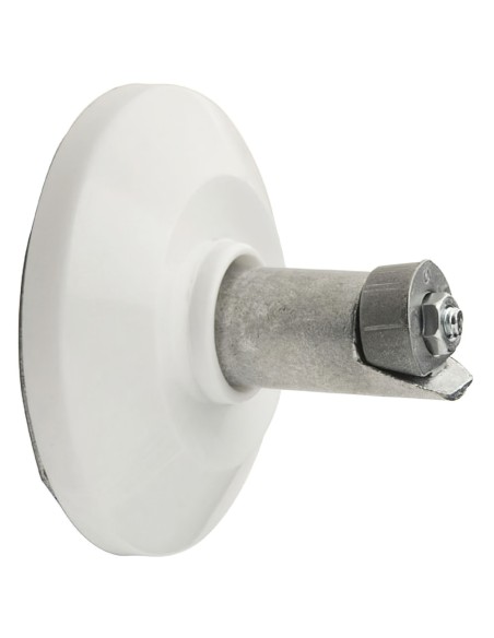 Soporte Barra Baño Curva Blanco