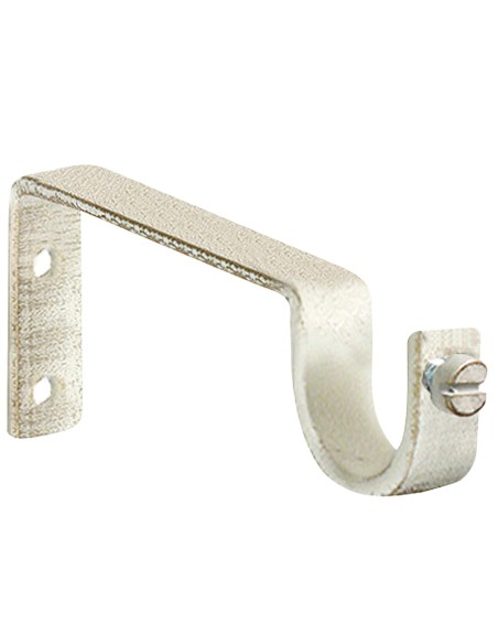 Soporte Sencillo Forja Ø 20 mm. Marfil / Oro (Blister 2 Piezas)