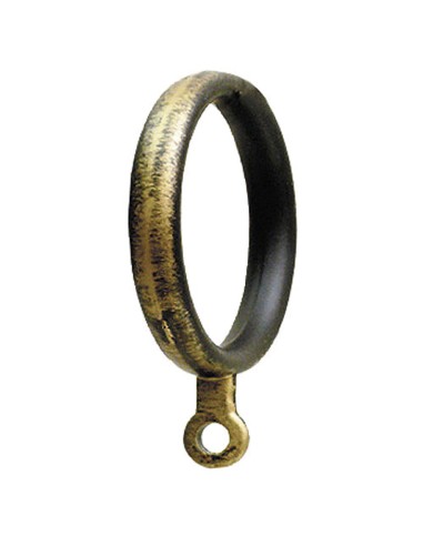 Anilla Forja Ø 28 mm. Negro / Dorado Bolsa 10 Unidades.