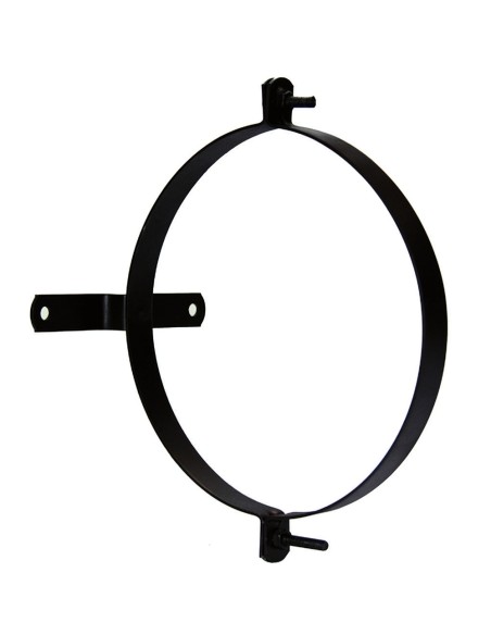 Abrazadera Para Tubo Estufa Vitrificada Con Soporte 110 mm. (2 Piezas)
