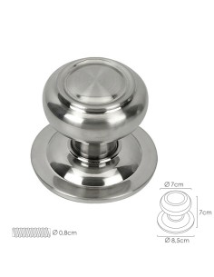 Pomo Puerta Seta Color Inox Oryx